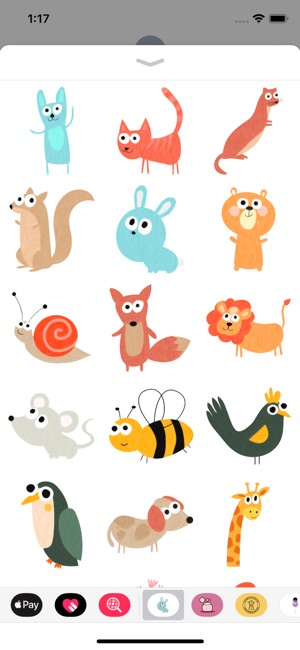 Cute Animal Meadow Stickers(圖2)-速報App