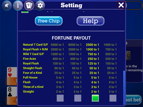 Cheats for Pai Gow Poker Trainer