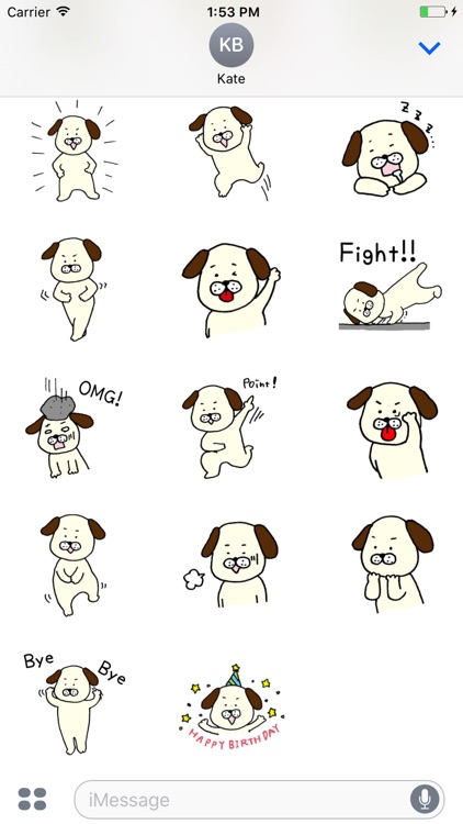 Reaction of a dog