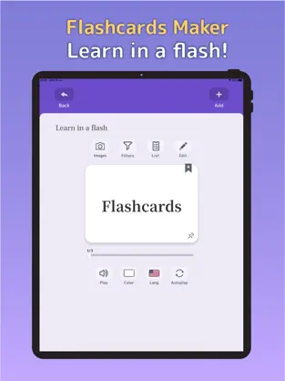 Captura de Pantalla 1 Flashcards Maker iphone