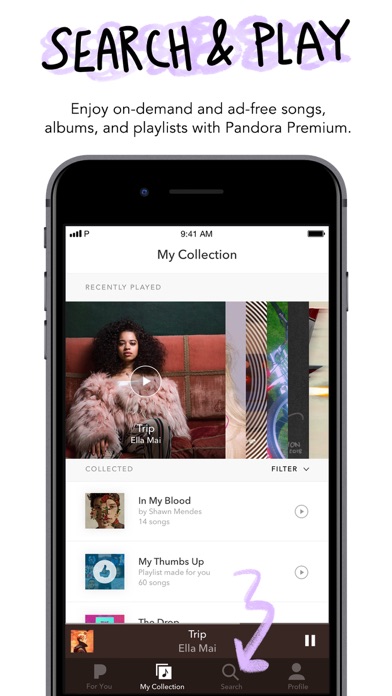 Pandora: Music & Podcasts iphone images