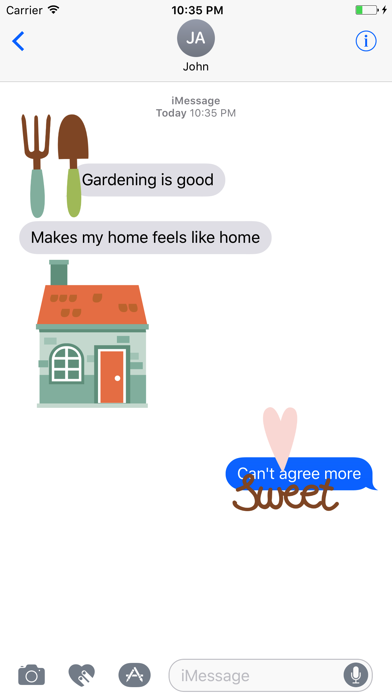 Gardening Sweet Home Stickers screenshot 4