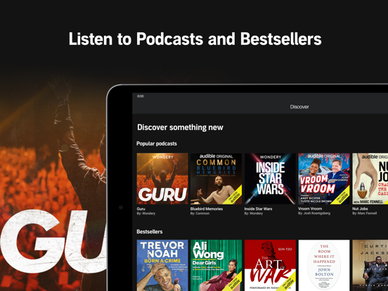 Audiobooks from Audible screenshot