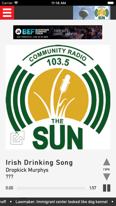 How to cancel & delete 103.5 The Sun Community Radio from iphone & ipad 1