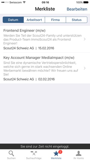 JobScout24 JobApp der Schweiz(圖4)-速報App