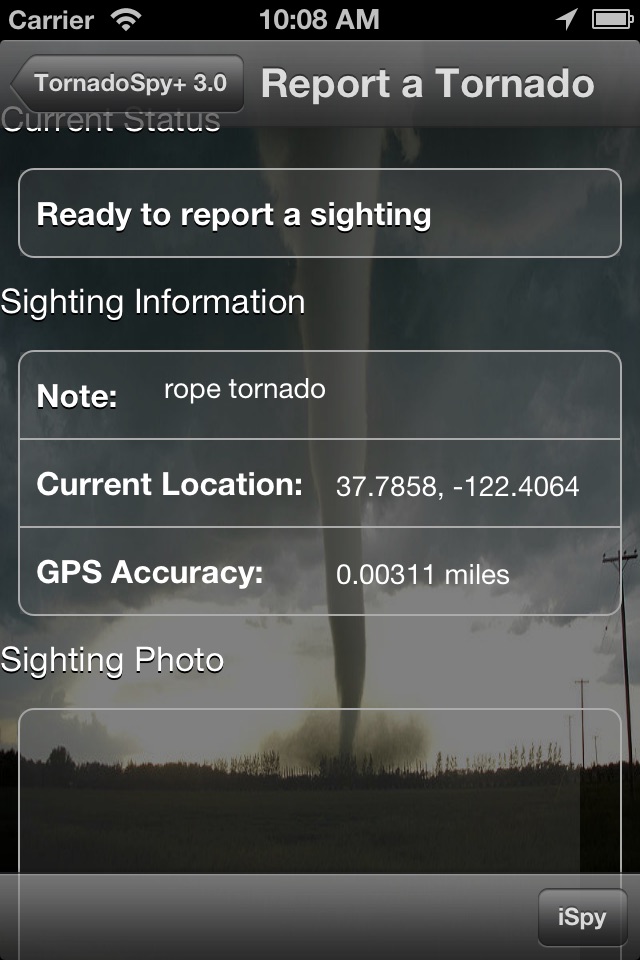 TornadoSpy+ screenshot 2