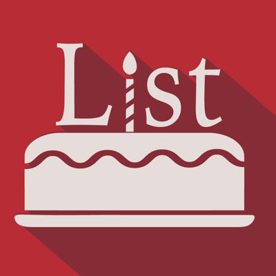 シンプルな誕生日リスト