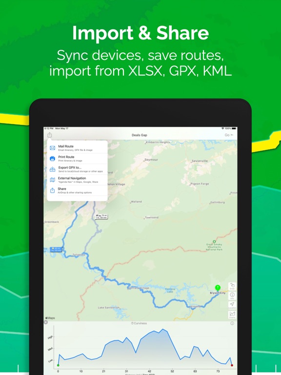 inRoute - Intelligent Route and Road Trip Planner screenshot