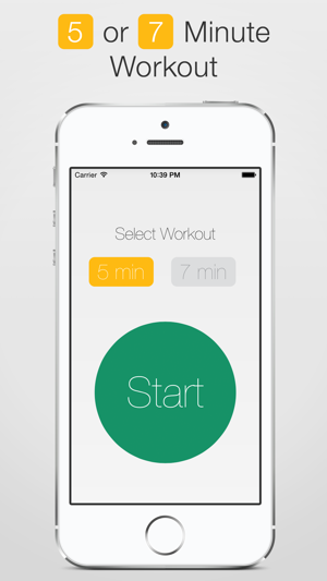 ‎5 Minute Workout Challenge Screenshot