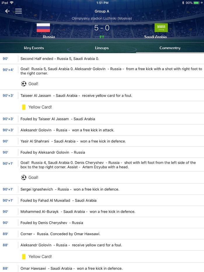 Football Live Updates