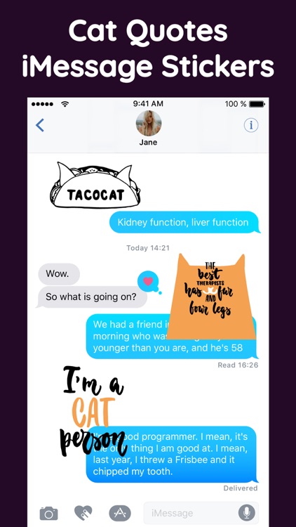 Grandma Cat Stickers Pack App