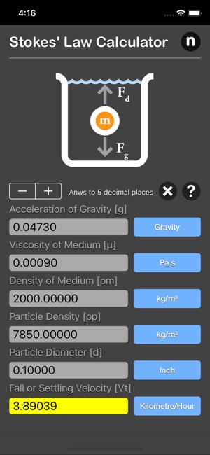 Stokes Law Calculator(圖4)-速報App