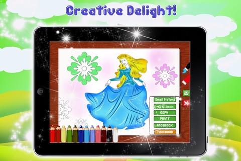 Lovely Princess Coloring Book screenshot 4