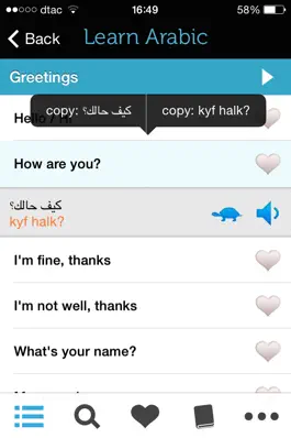 Game screenshot Learn Arabic Travel Phrasebook apk