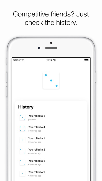 Screenshot #3 pour Dice – a minimal digital dice