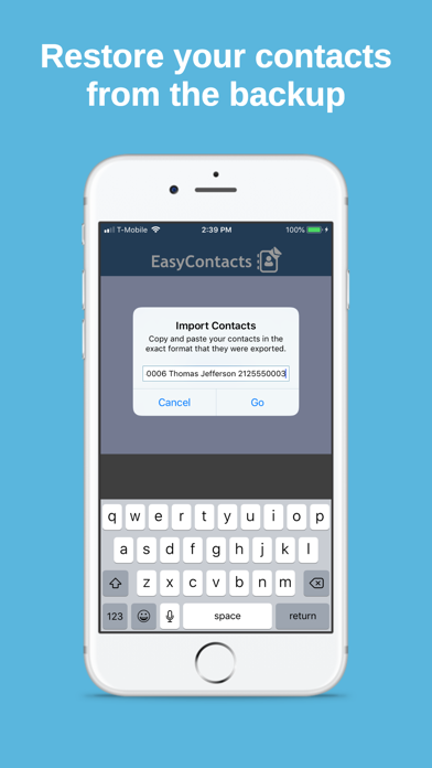 EasyContacts - Contacts Backup screenshot 4