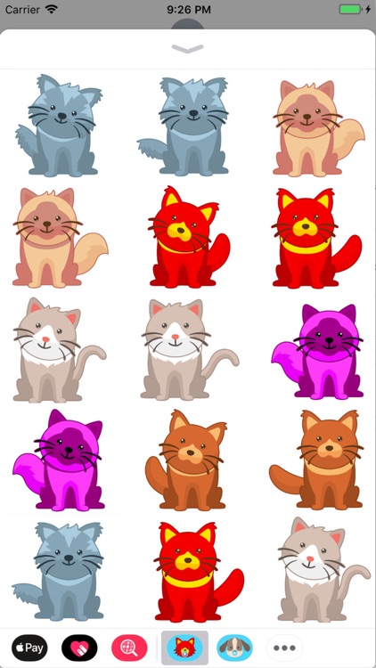 Animated Crazy Cats Stickers