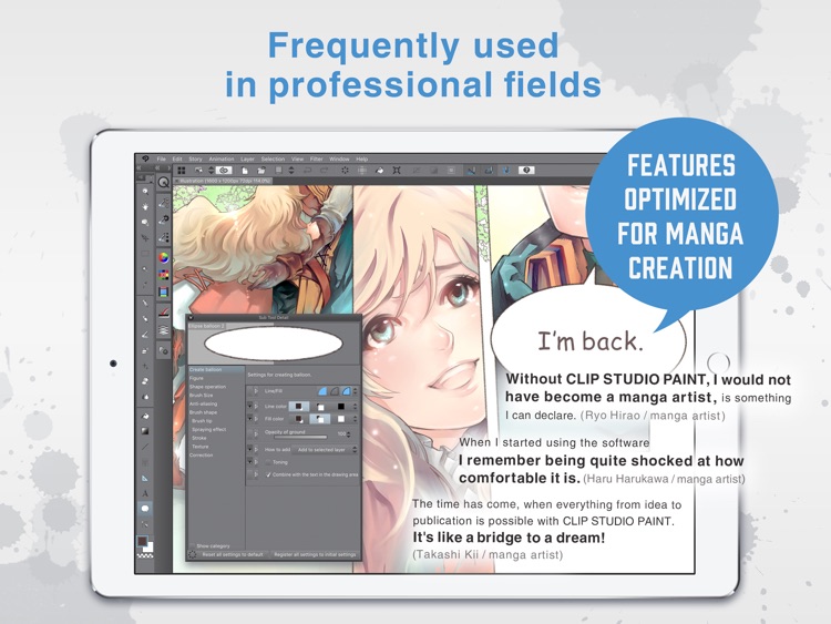 CLIP STUDIO PAINT for manga