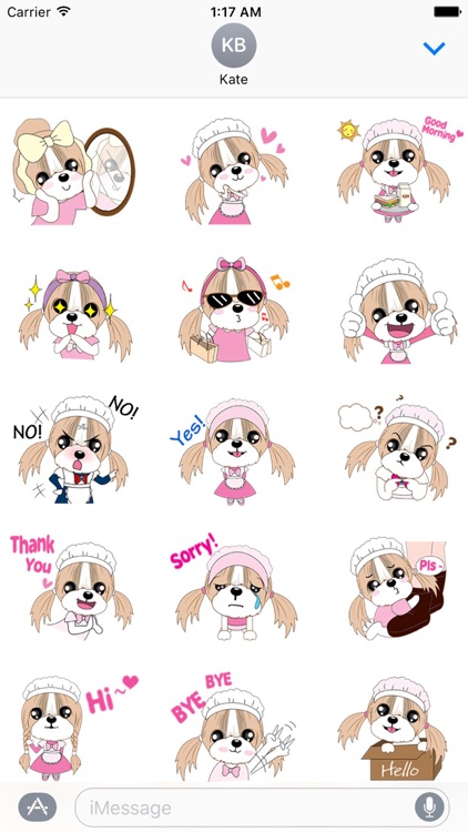 Lovely Shih Tzu Dog Stickers