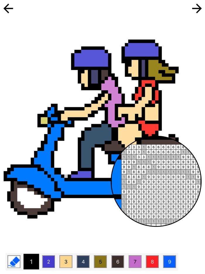 Pixel ColoringColor By Number