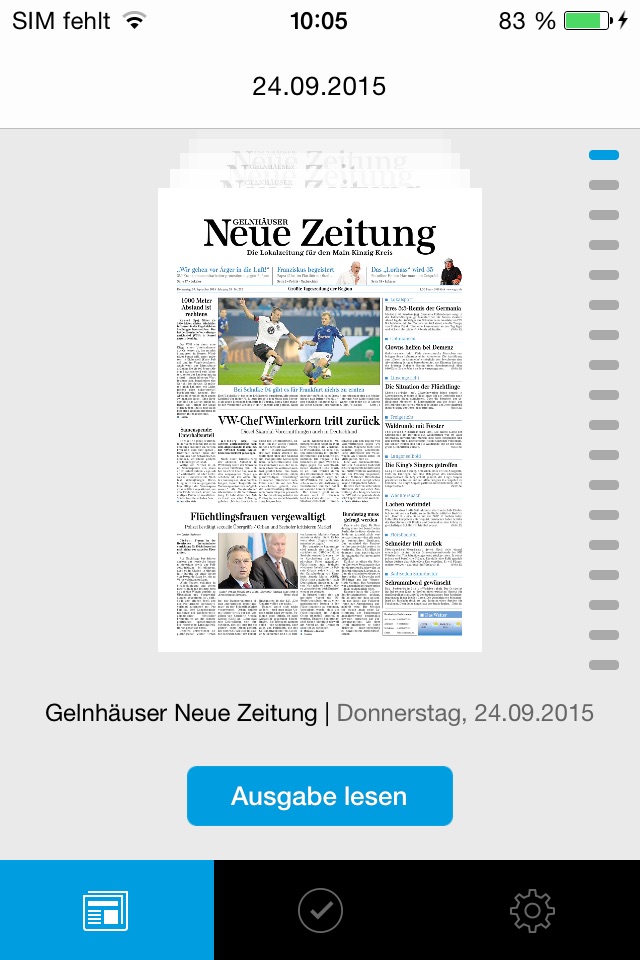 GNZ E-Paper screenshot 2