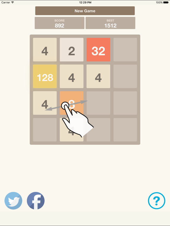 2048 Puzzle Game screenshot
