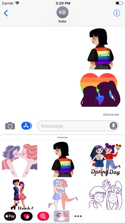 Girl In Pride Love Sticker
