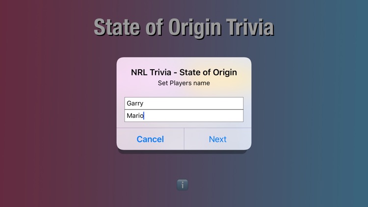 NRL Trivia - State of Origin