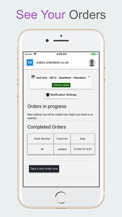 Order Taking onlinebite.co.uk screenshot 3