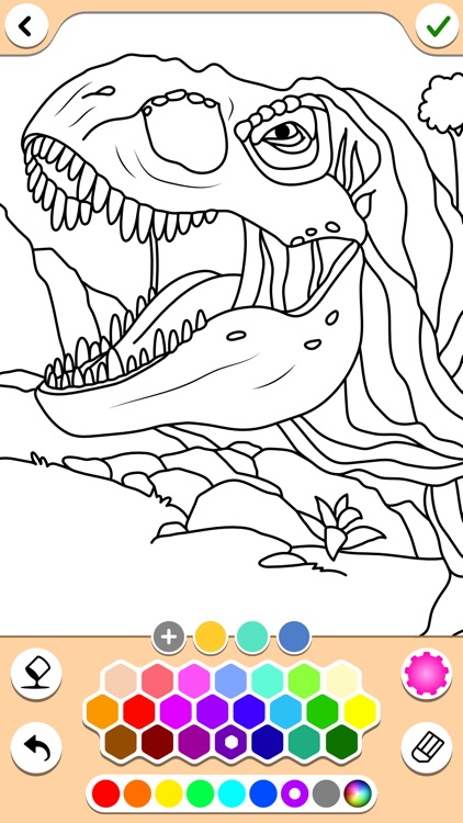 Dino coloring pages book