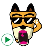 KOROSUKE Dog 1 Sticker