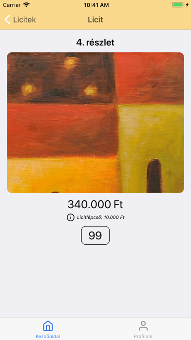 Aukció App screenshot 3