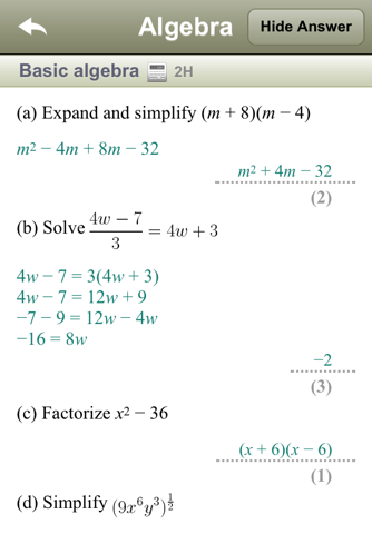 cRaMiT Maths GCSE Lite screenshot 4