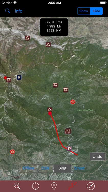 Angeles National Forest GPS