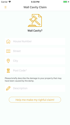 My Cavity Wall Claim