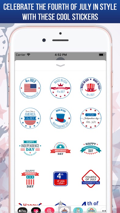 July 4th Stickers For iMessage screenshot 4