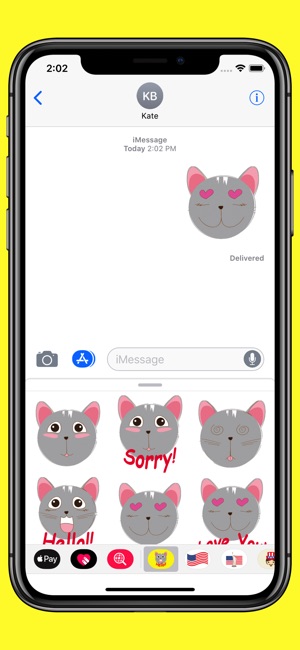 Grey Cat emojis - Smiley moji(圖4)-速報App