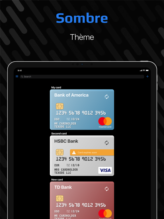 SecureCard - Stockage de carte SecureCard - Stockage de carte