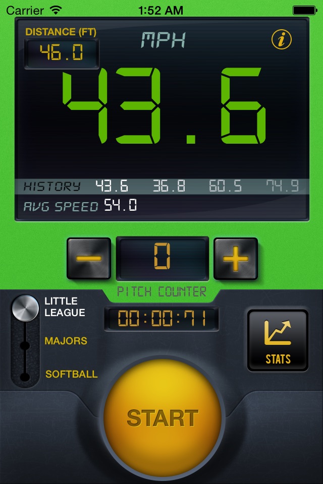 Baseball Speed Radar Gun Pro screenshot 3