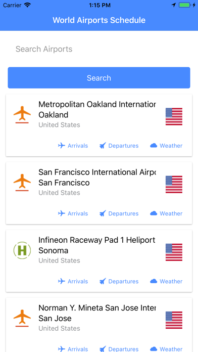 World Airports Schedule screenshot 2
