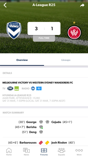 Melbourne Victory Official App(圖4)-速報App