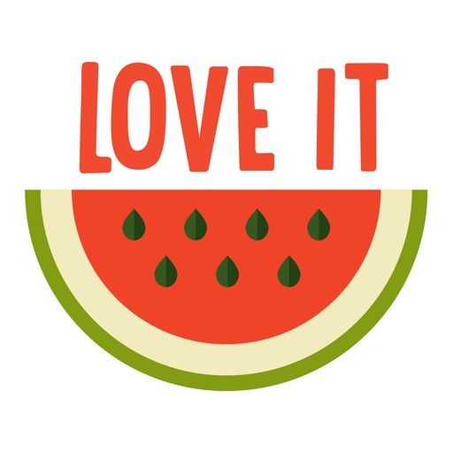 Love to Eat Labels & Stickers Icon