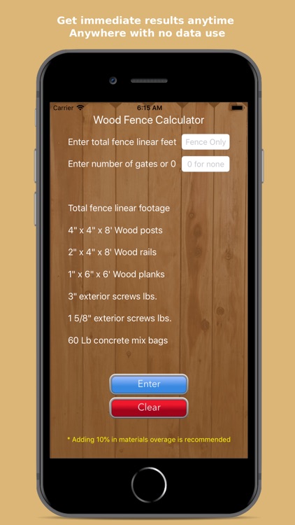 WoodFenceCalc