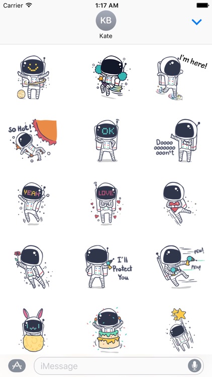 Happy Astronaut Sticker