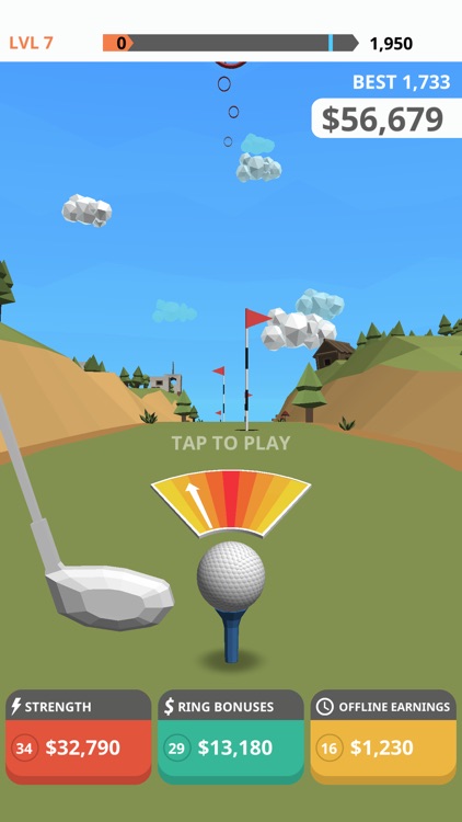 Golf: Sky Rings screenshot-0