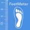 Quick and simple way to measure both feet length and check your shoe size by taking measurements on picture