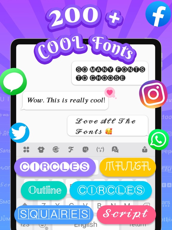 iPad Image of Kika Keyboard for iPhone, iPad