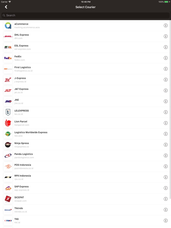 PaketQ - Track Shipments iPad PaketQ - Track Shipments iPad