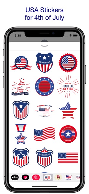 USA Stickers - 4th of July(圖1)-速報App