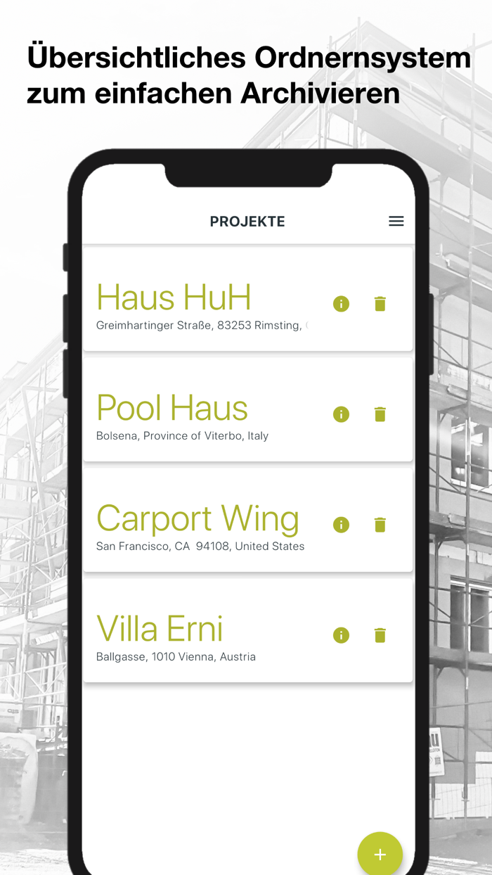 Baugorilla – Bautagebuch App